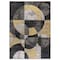 World Rug Gallery Modern Geometric Circles Design Non Shedding Soft Area Rug 5' x 7' Yellow 397YELLOW5x7 - alternate 2